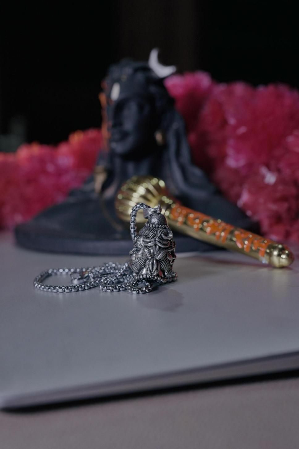 Face Pendent of Hanuman with Chain